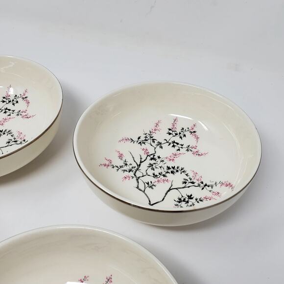 Rhythm By Homer Laughlin Wisteria 5.5" Small Bowls RY-307 Set Of 4 Great Condit - Picture 3 of 5